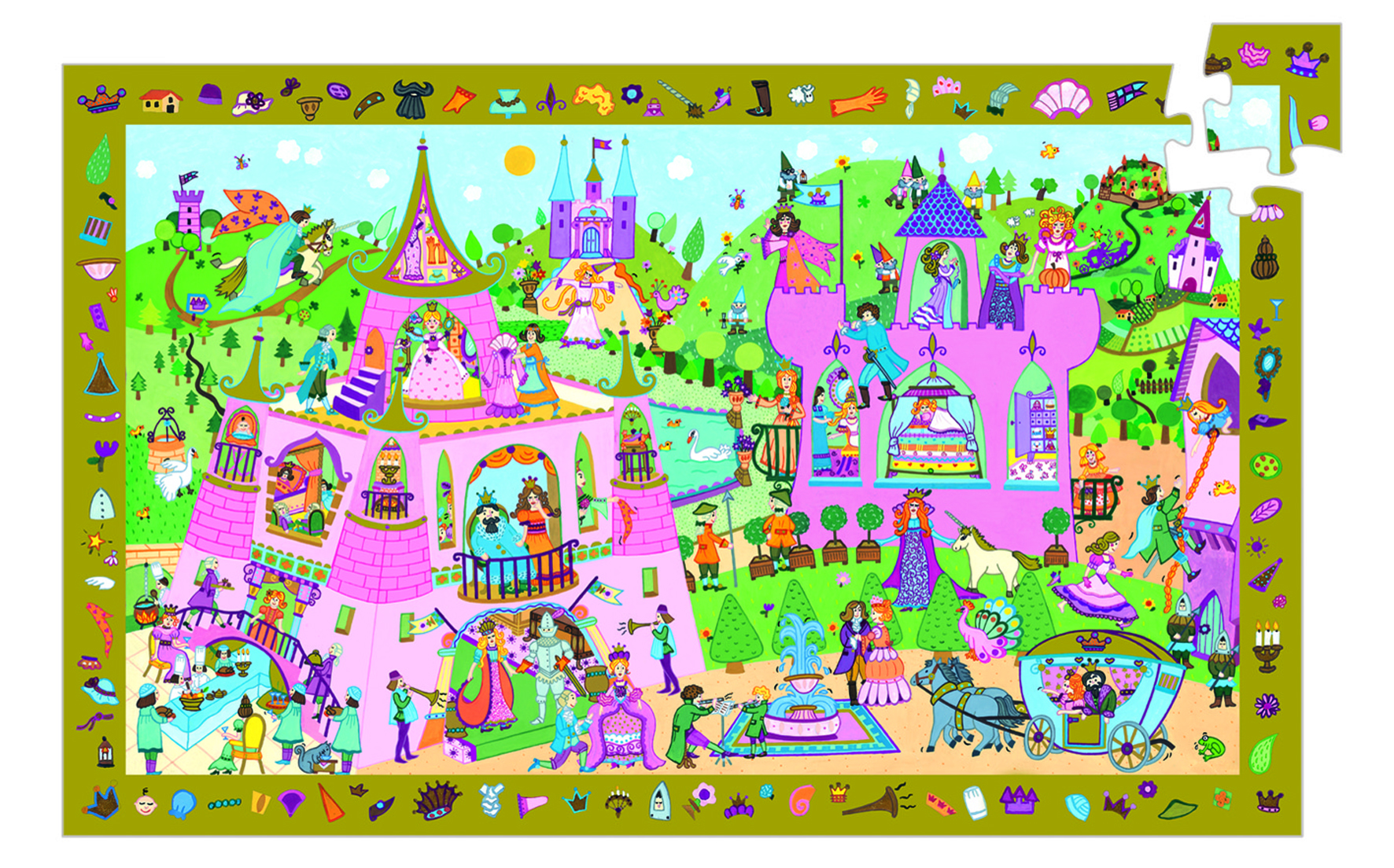 Princesses -puzzle observation 54 pcs