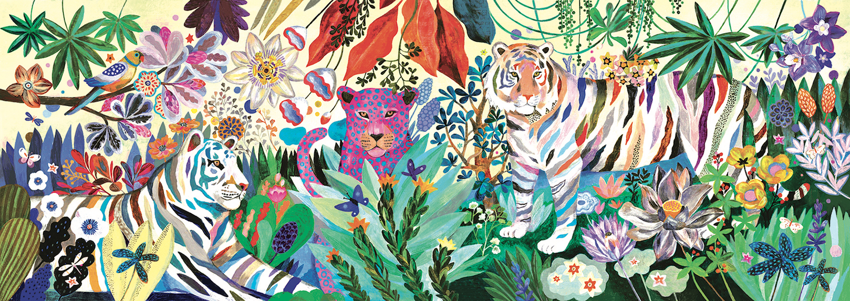 Rainbow Tigers - Puzzle Gallery 1000 pcs