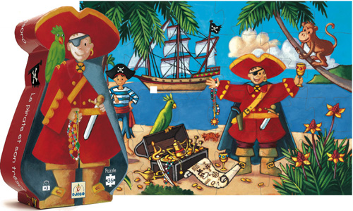 Le pirate et son trésor – Puzzle 36 pcs Djeco