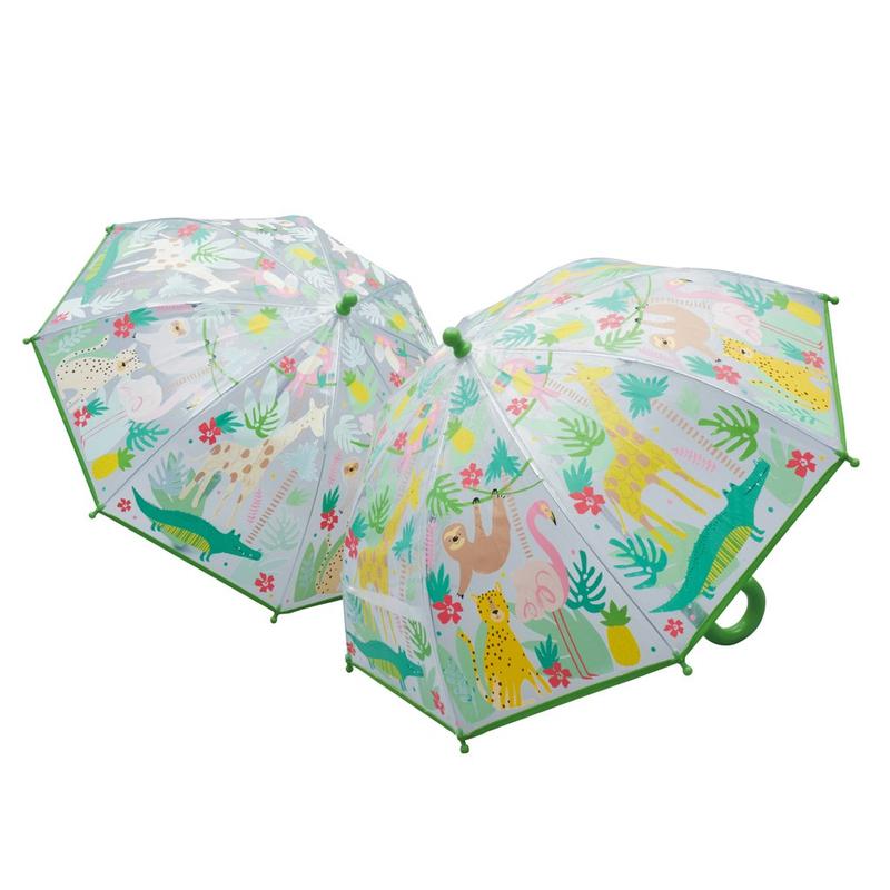 Parapluie Jungle  (changement de couleur)
