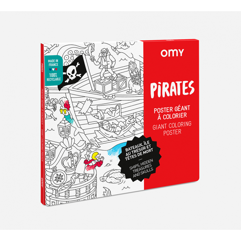 Poster à colorier Pirates