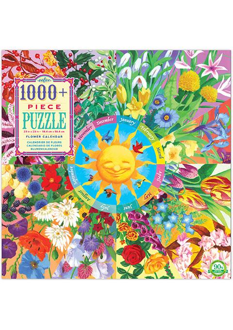 Puzzle 1000 pcs Calendrier des fleurs