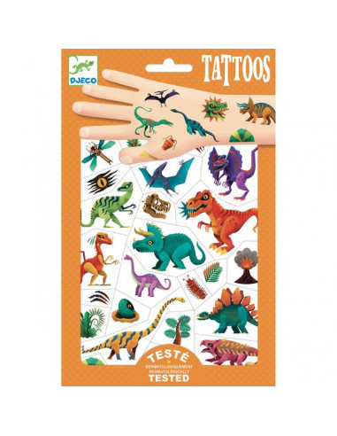 Tatouages Dinosaure Djeco
