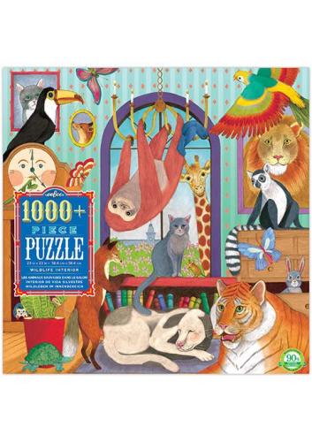 Puzzle 1000pcs La vie sauvage dans le salon – Eeboo