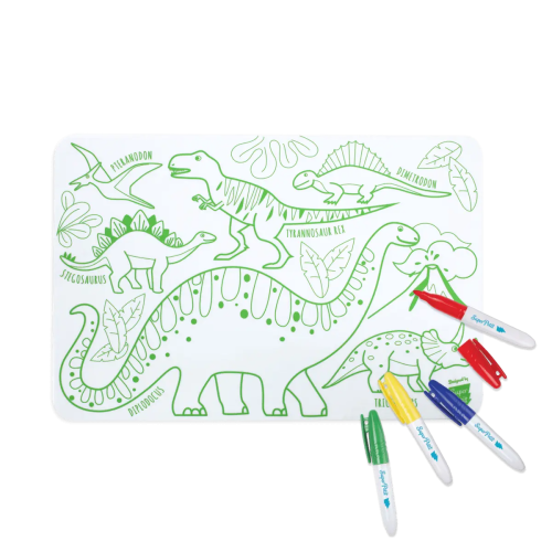 Mini set en silicone à colorier Dinosaure